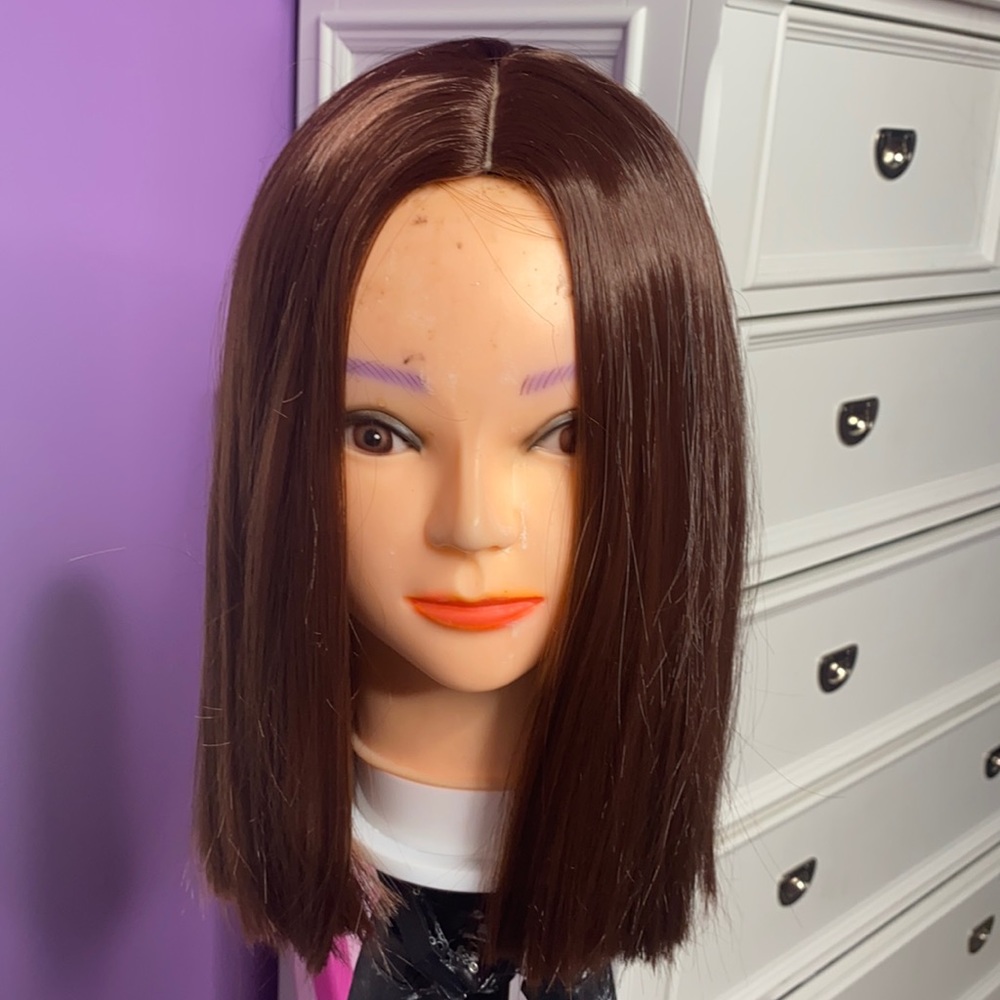 12” brown Bob wig